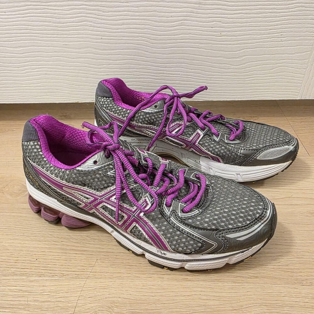 Asics Grey Purple GT-2170 Duomax‎ Gel Supportive Outdoor Running Sneakers Size 8